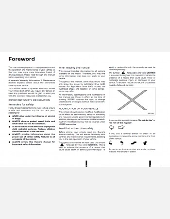 nissan x-trail 2023 owners manual rhd& lhd